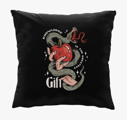 A tudás ajándék párna