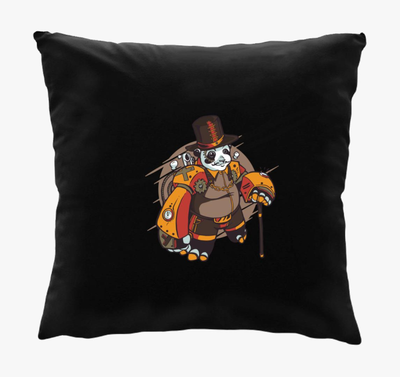 Steampunk Panda párna