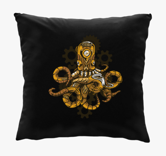 Steampunk polip párna