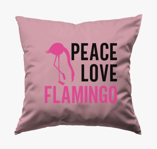 Flamingo peace párna