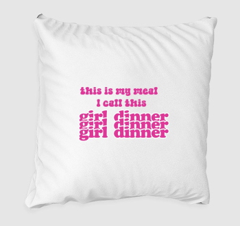 girl dinner pink párna
