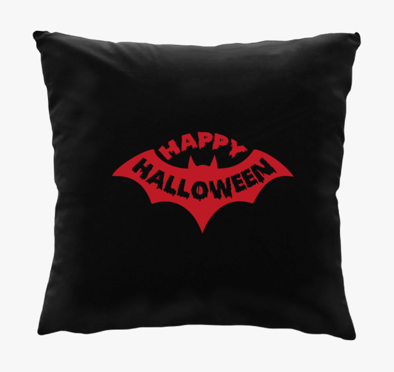 Happy halloween denevér párna