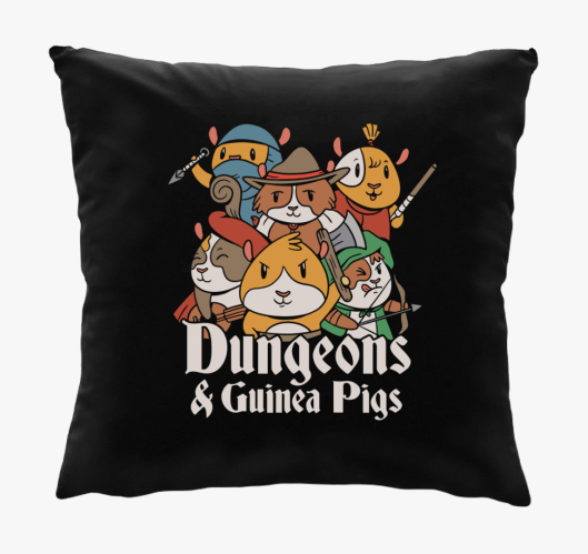 Dungeon and Guinea Pigs párna