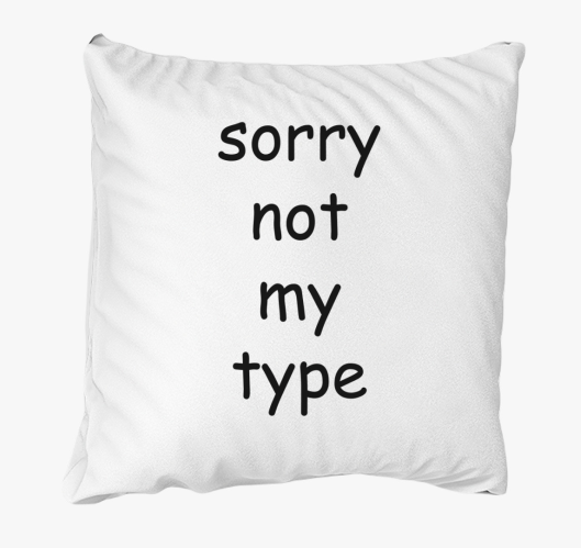 Comic sans type párna