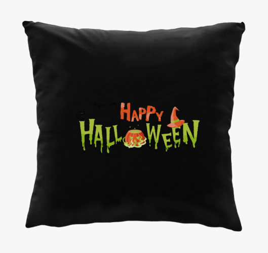 Happy Halloween felirat párna