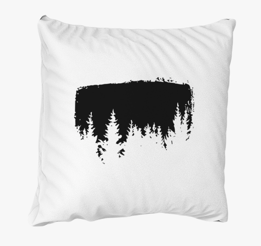 Erdő sziluett párna