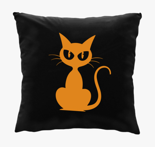 Halloween macsek párna