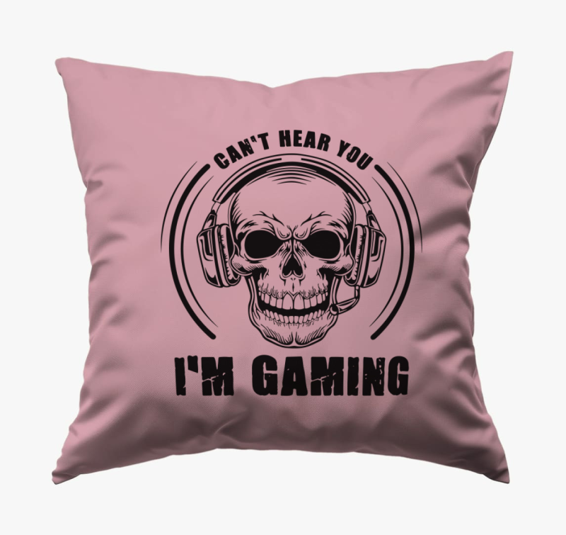 Nem hallak! Játszok! párna