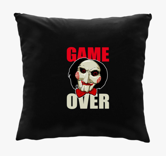 Fűrész game over párna