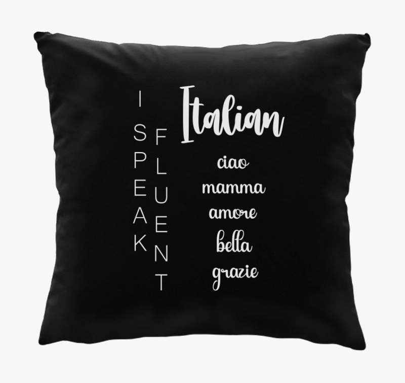 Fluent italian ciao párna