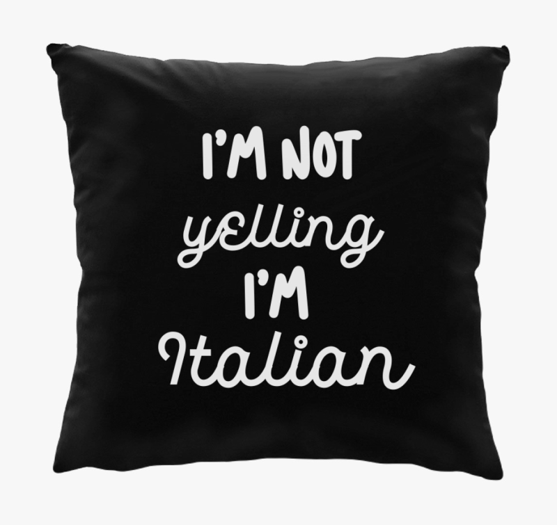 Yelling Italian párna