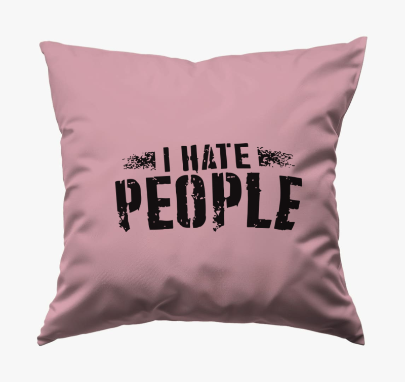 I hate people párna