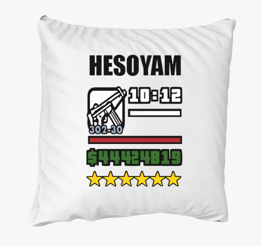 Hesoyam GTA párna