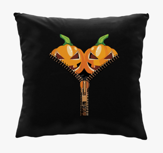 Halloween pumpkin zipper párna...