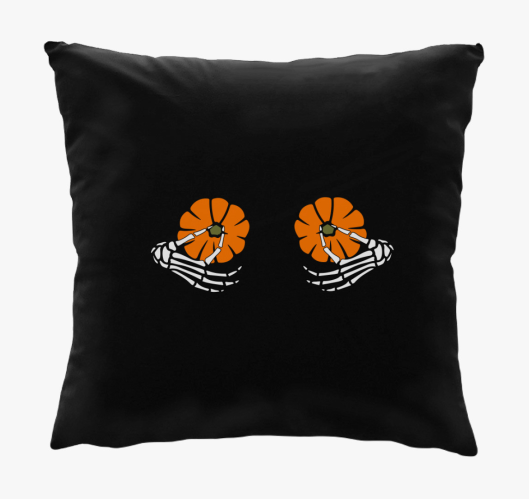 Halloween pumpkin hands párna