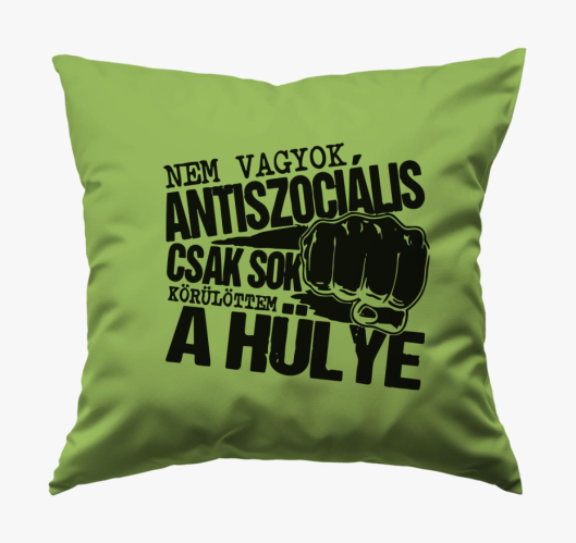 Nem vagyok antiszociális párna...