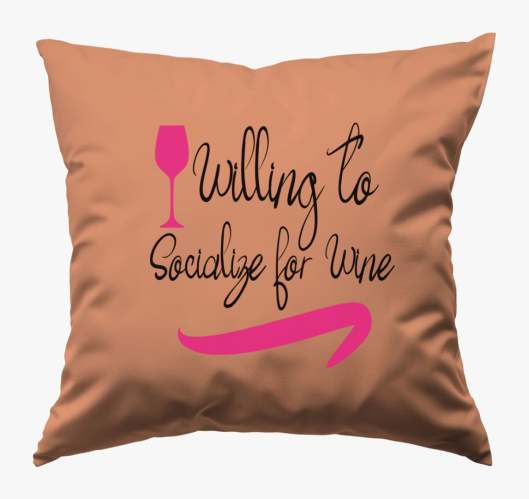 Wine socialize párna