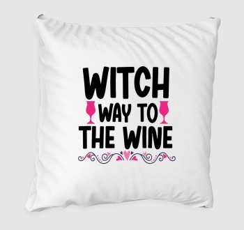 witch wine párna