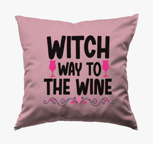 Witch wine párna