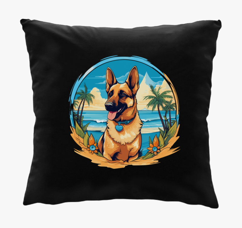 Németjuhász pálmafás párna