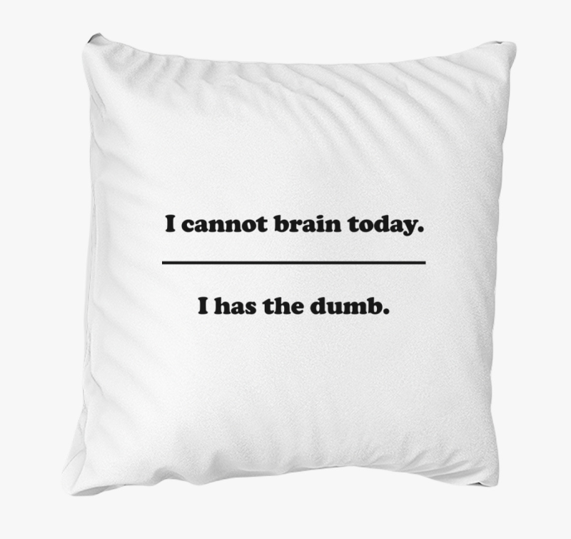 I cannot brain párna