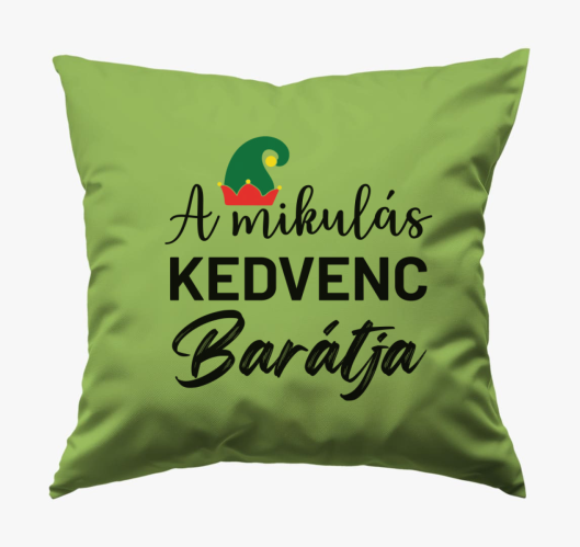 A mikulás kedvenc barátja párn...