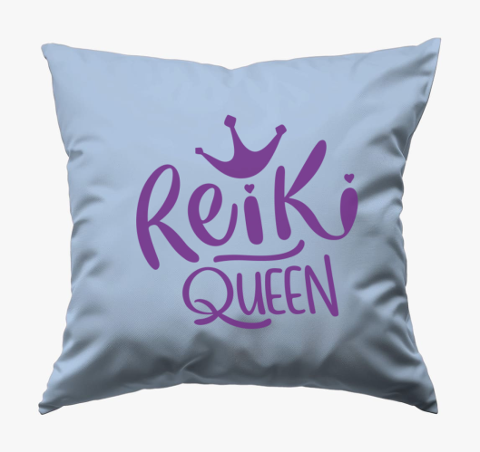 Reiki queen lila párna