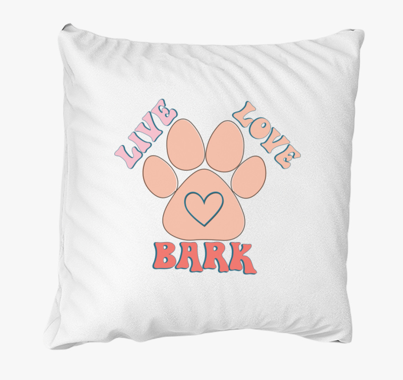 Live Love Bark párna