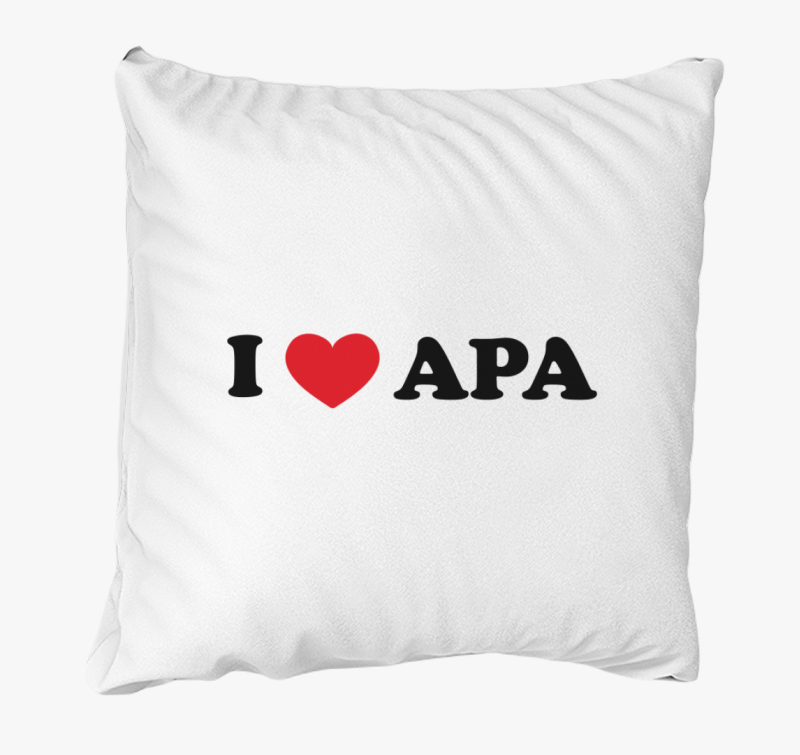 I love Apa párna