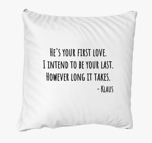 Klaus idézet párna