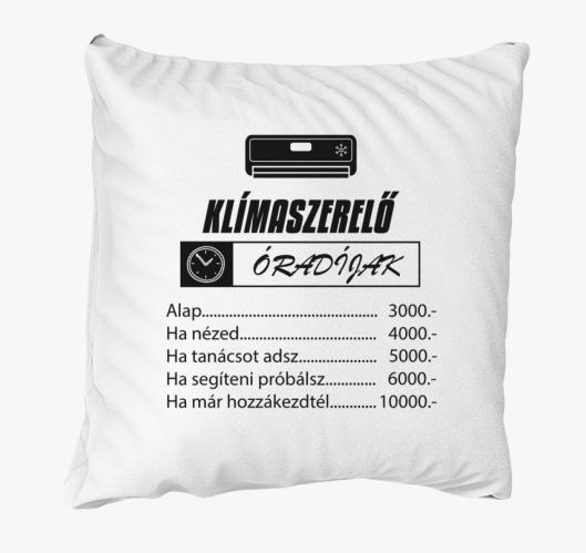 Klímaszerelő párna