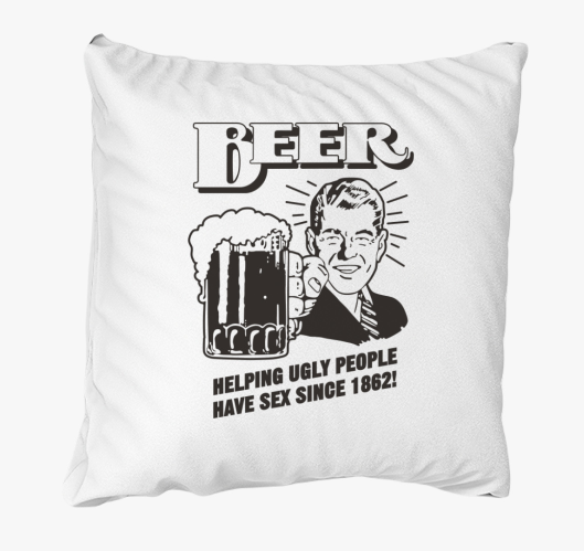 Vicces sörös párna