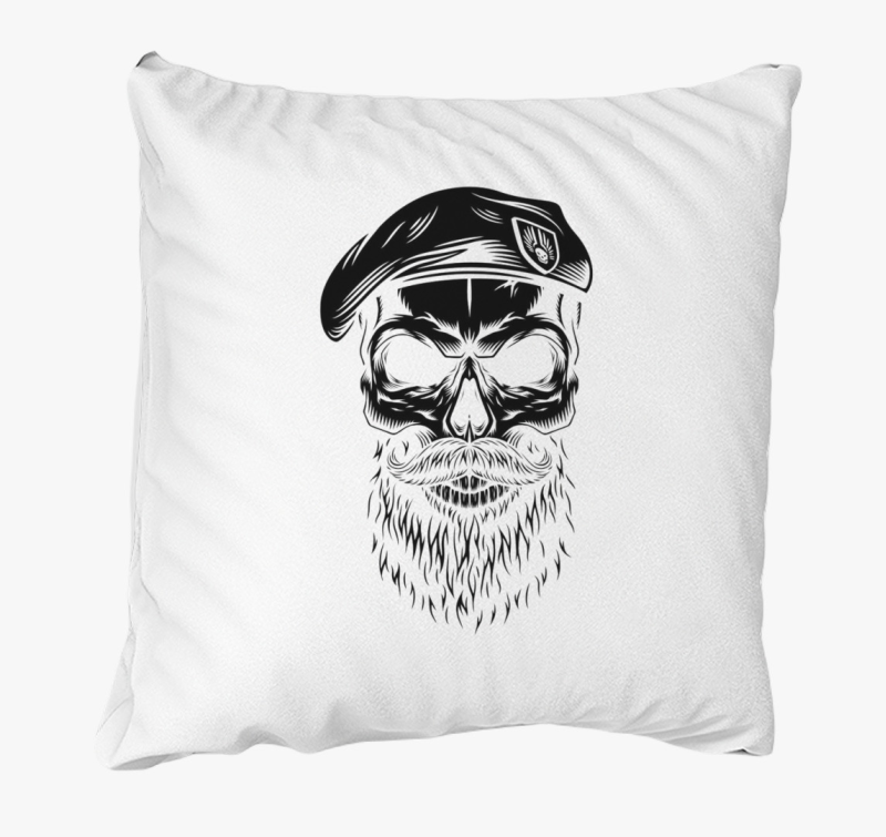 Szakállas katona párna