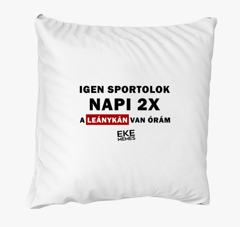 Igen sportolok! párna