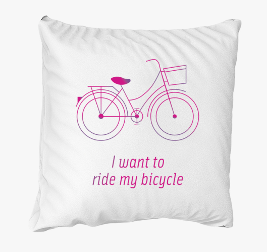 Biciklis párna - I want to rid...