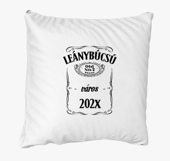 Leánybúcsú csapat párna - Egyedi város + dátum megadással!