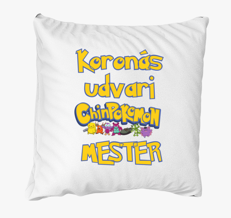 Koronás Udvari Chinpoko Mester párna