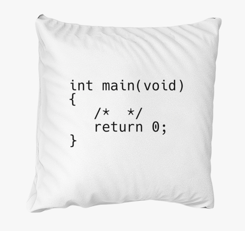 Kódsoros párna, codereknek
