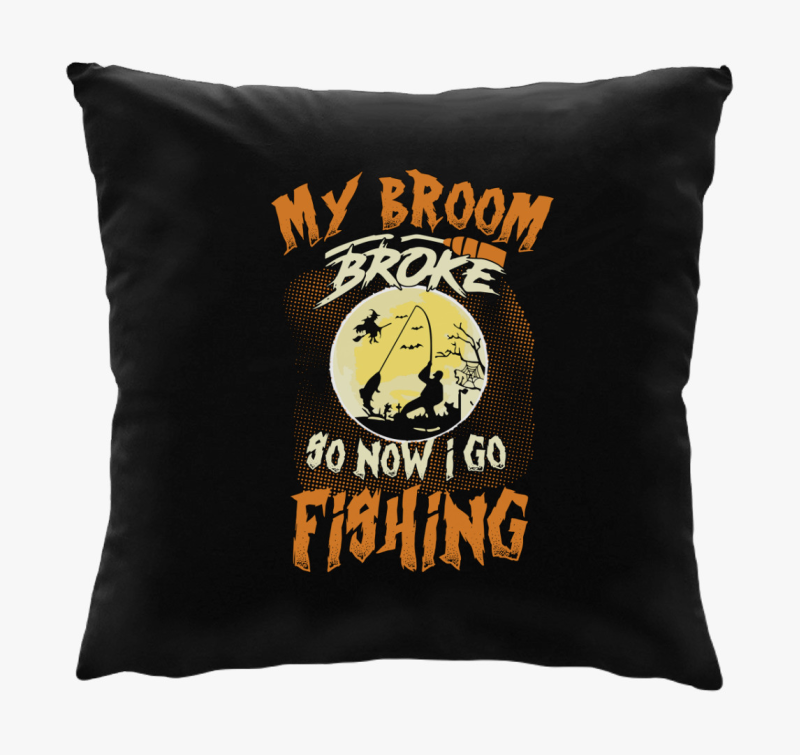 Halloweeni horgászós párna