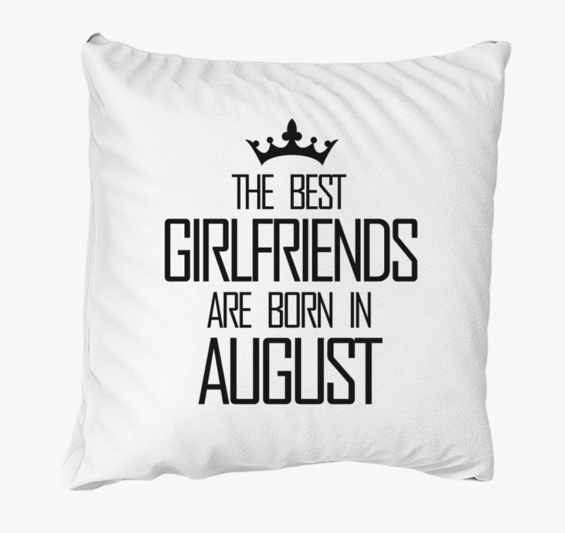 Csajos szülinapos párna egyedi hónappal