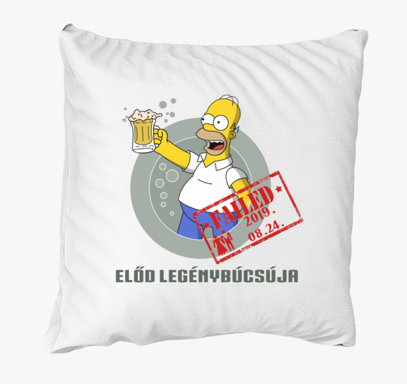 Homer Simpson legénybúcsús párna