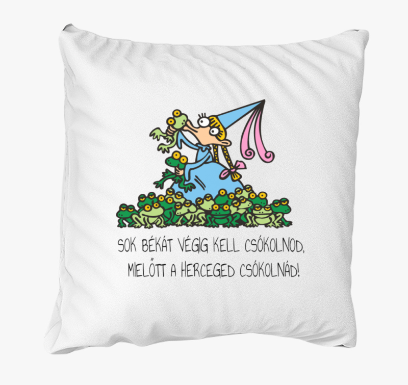 Békacsókolgató hercegnő párna