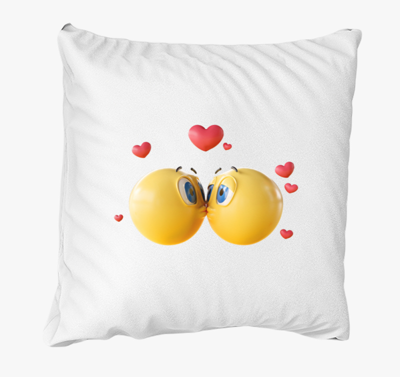 Csókos emojik párna