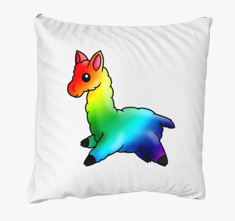 Szivárványos Láma párna