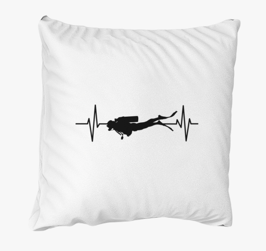 Búvár szívhang párna