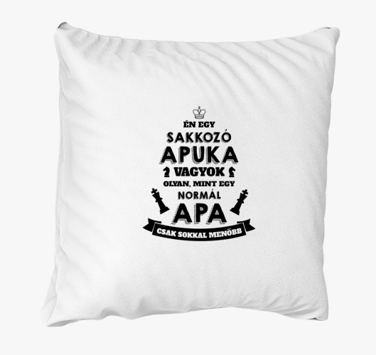 Sakkozó apuka párna
