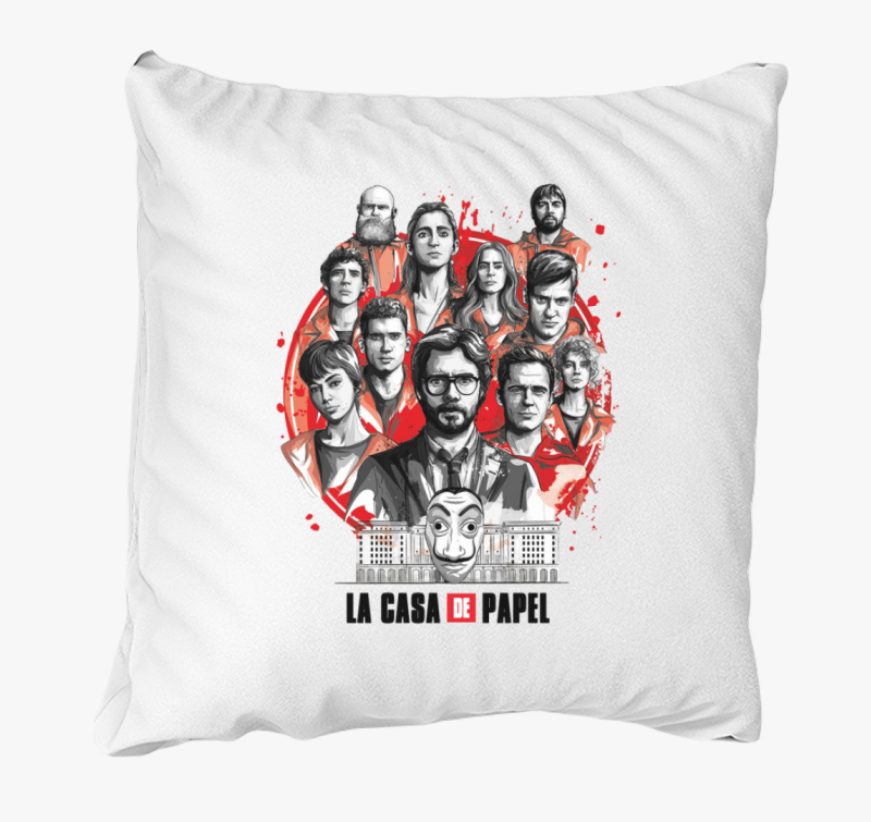 A nagy pénzrablás - La Casa de Papel párna