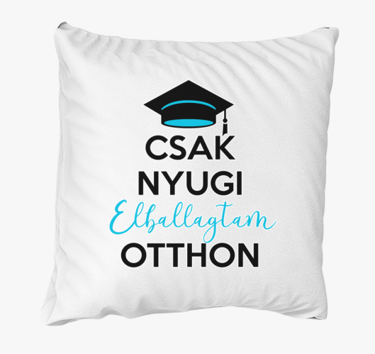 Koronás ballagás párna