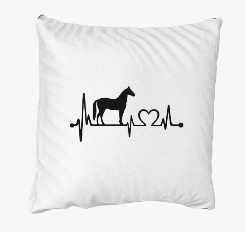 Lovas szívhang párna