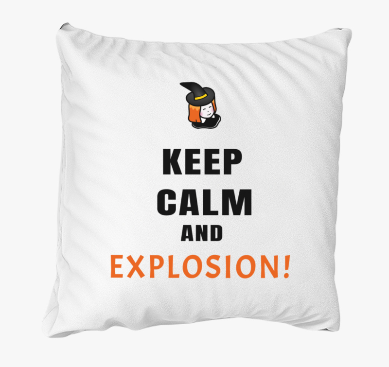 Keep calm and explosion párna